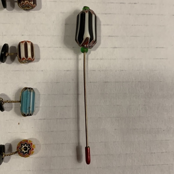 CUFF Links Set With Tie Tack- Vintage - Picture 7 of 11